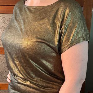 Ralph Lauren Bronze Metallic Top XL